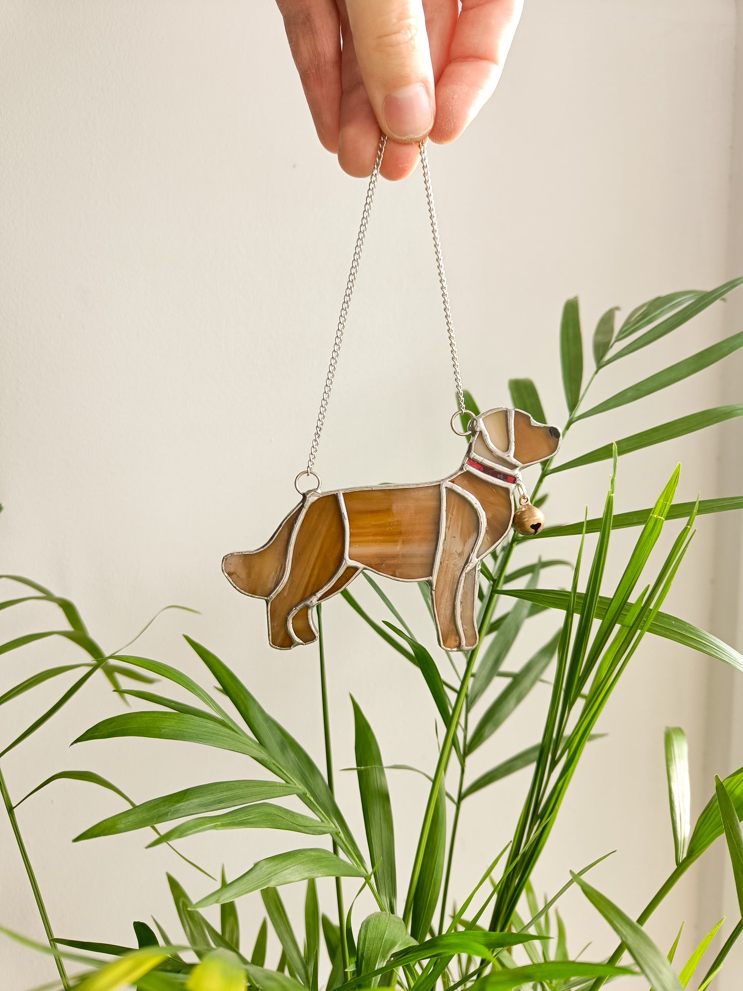 Stained glass GOLDEN RETRIEVER