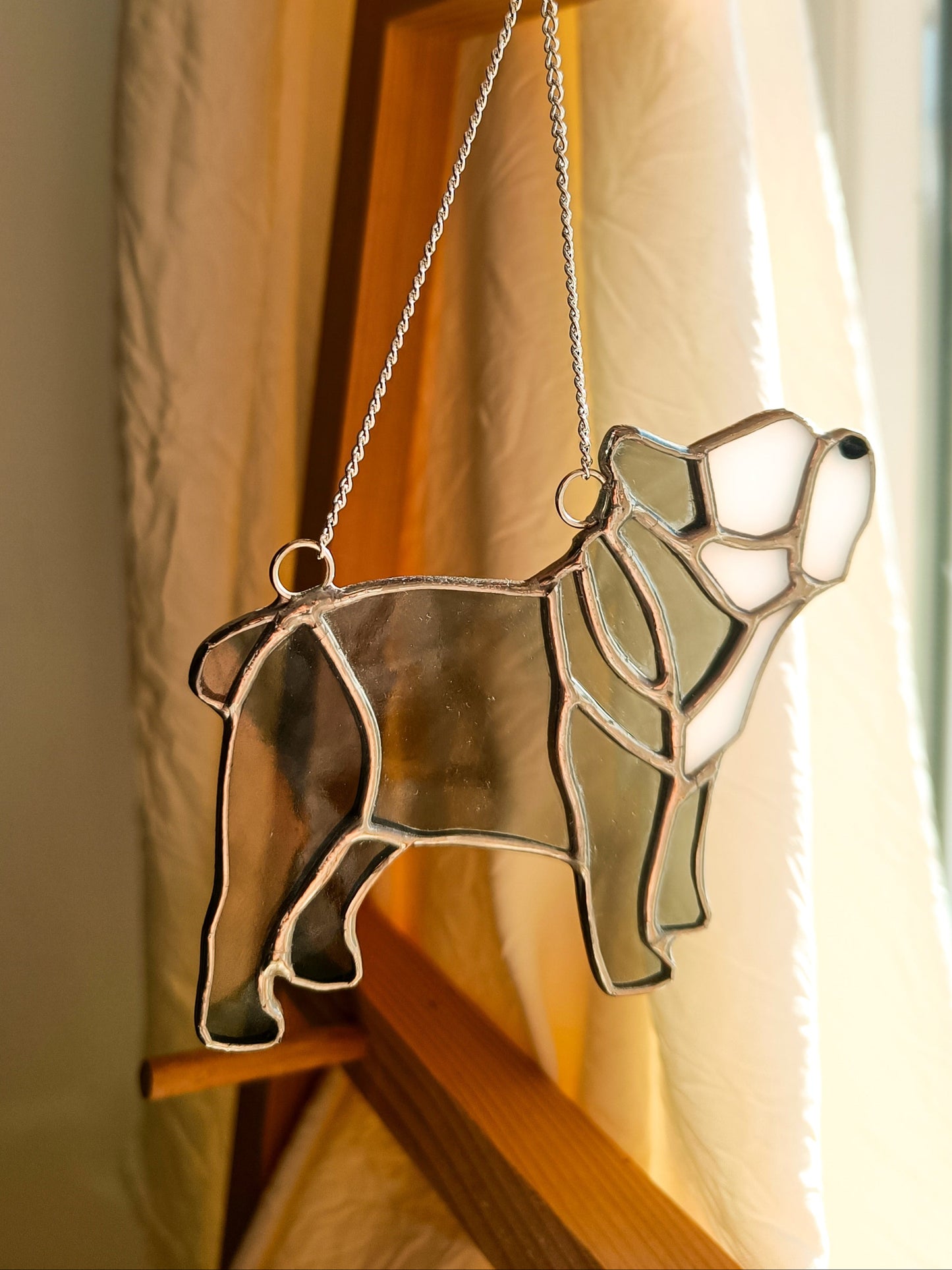 Stained glass FRENCH BULLDOG