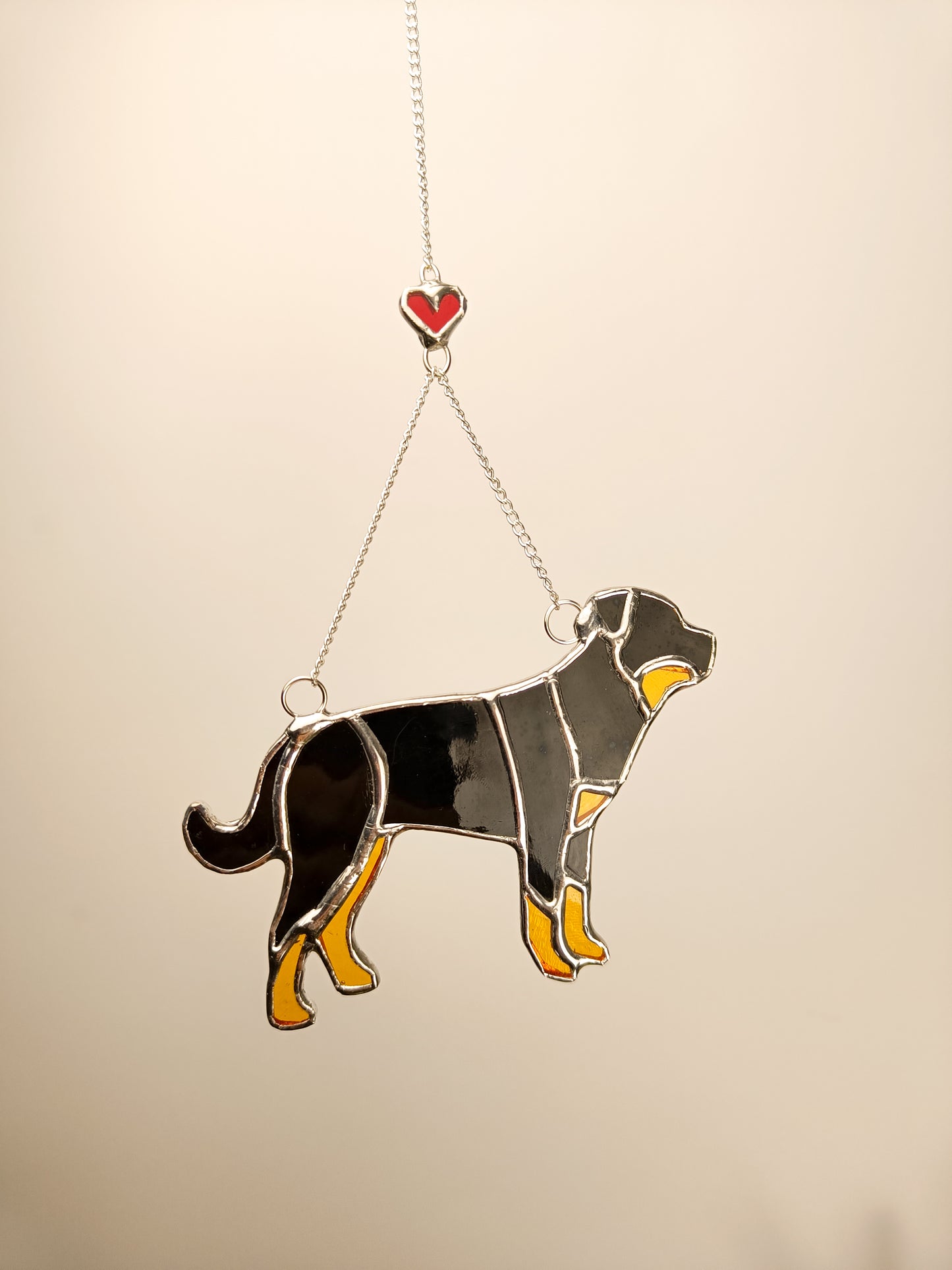 Stained glass ROTTWEILER