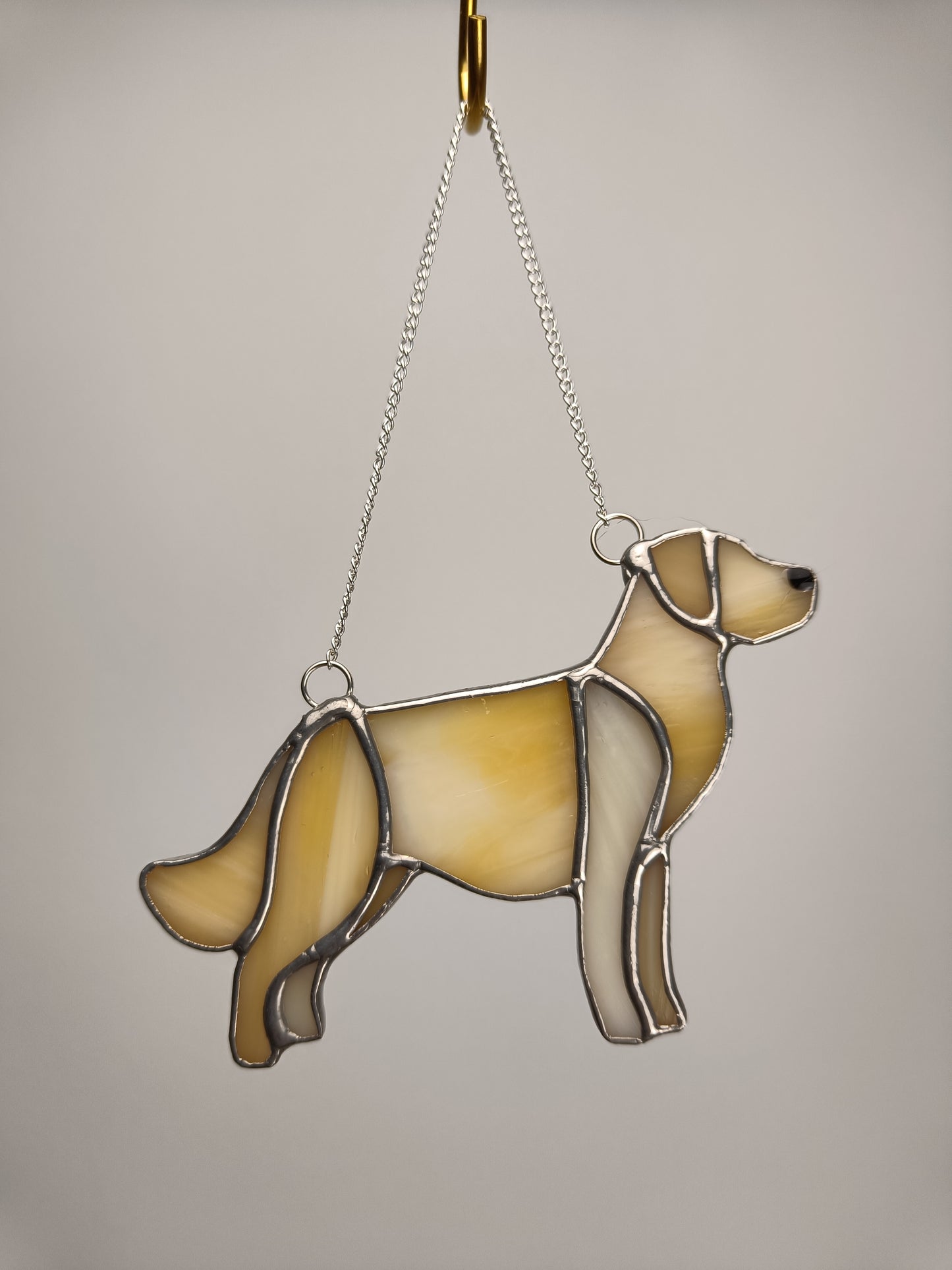 Stained glass GOLDEN RETRIEVER