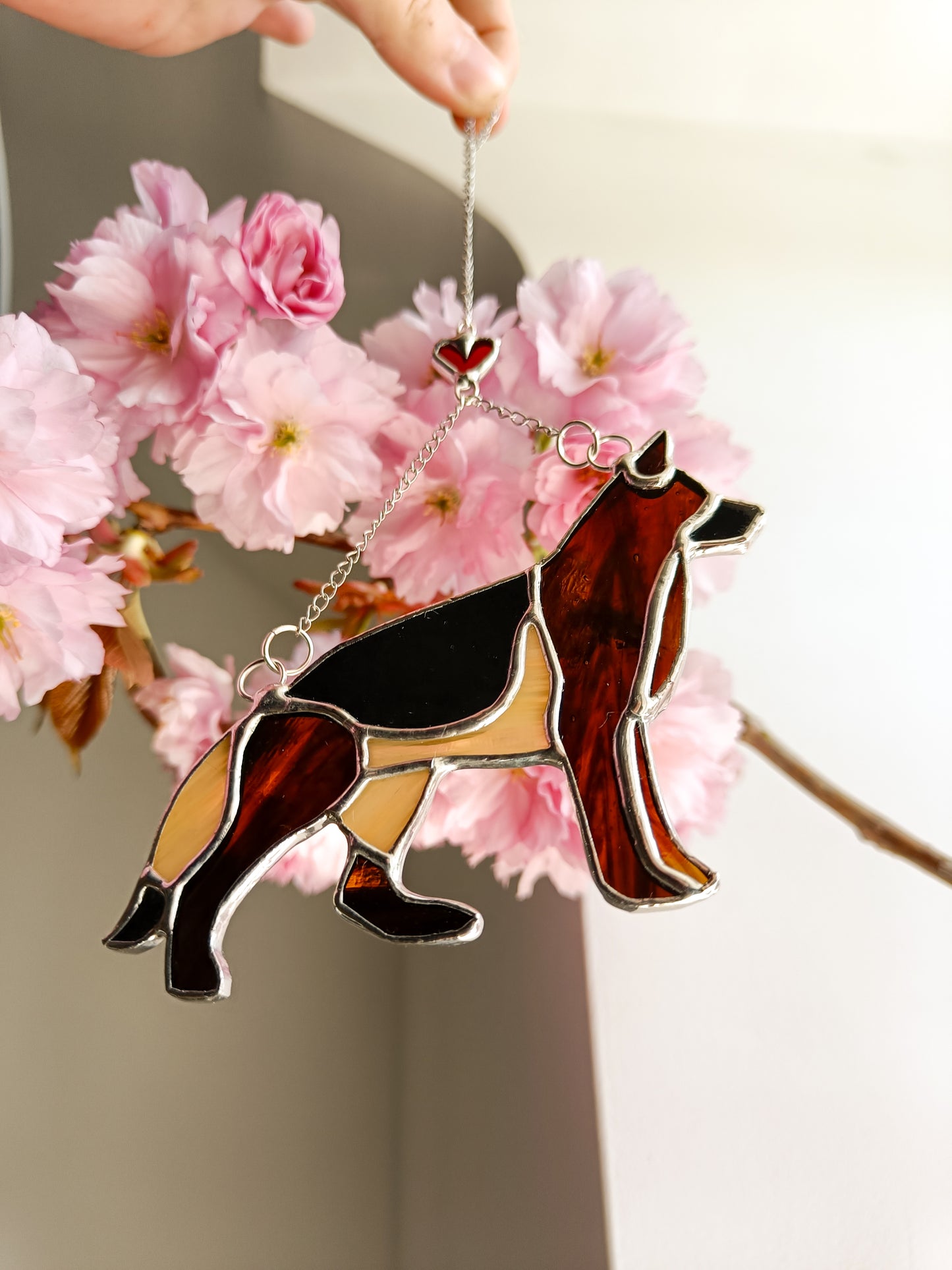 Stained glass GERMAN SHEPHERD