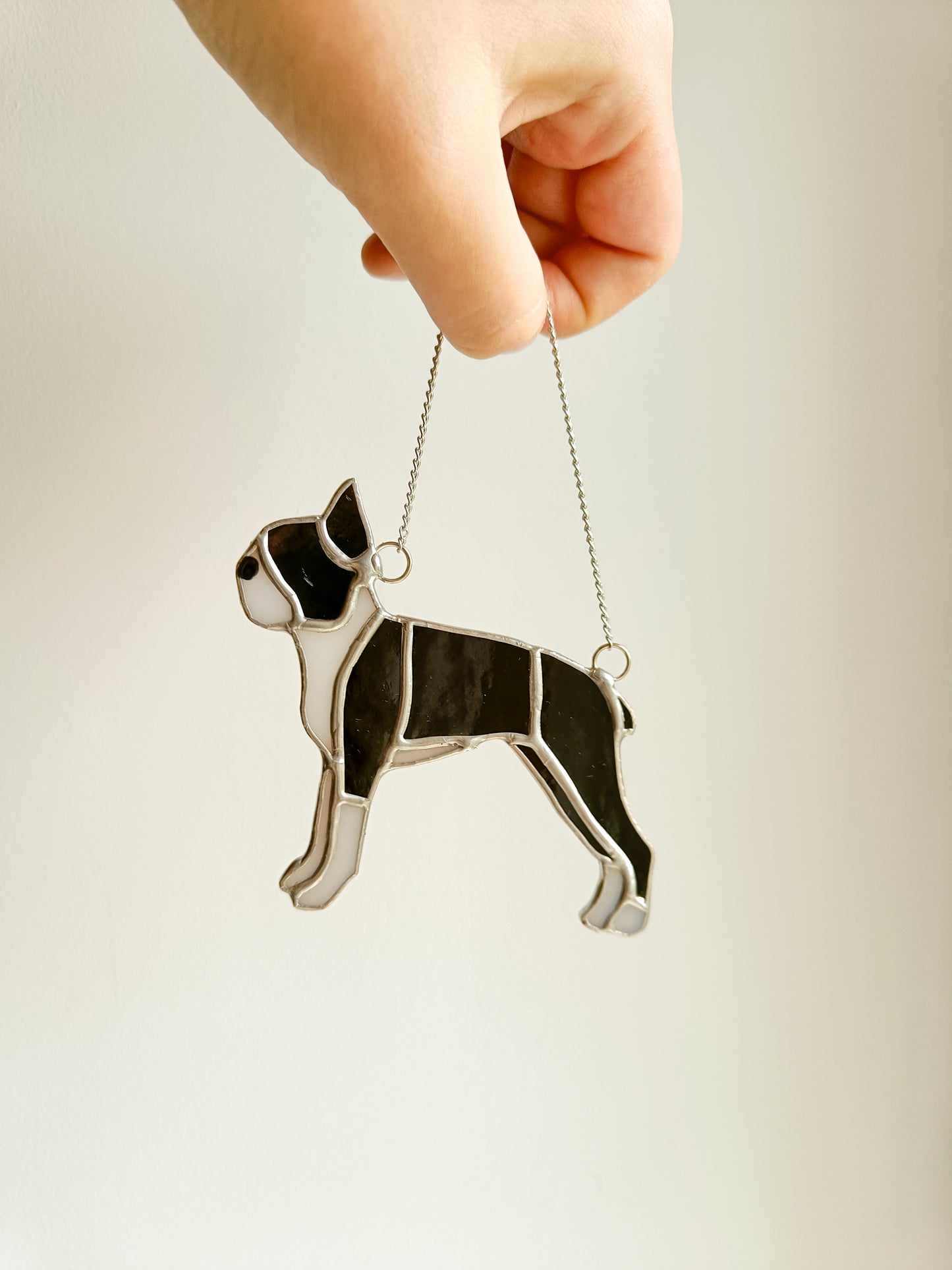 Stained glass BOSTON TERRIER
